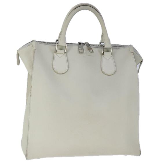 LOUIS VUITTON Naxos Cabas Hand Bag Leather White M95887 - Picture 1 of 16